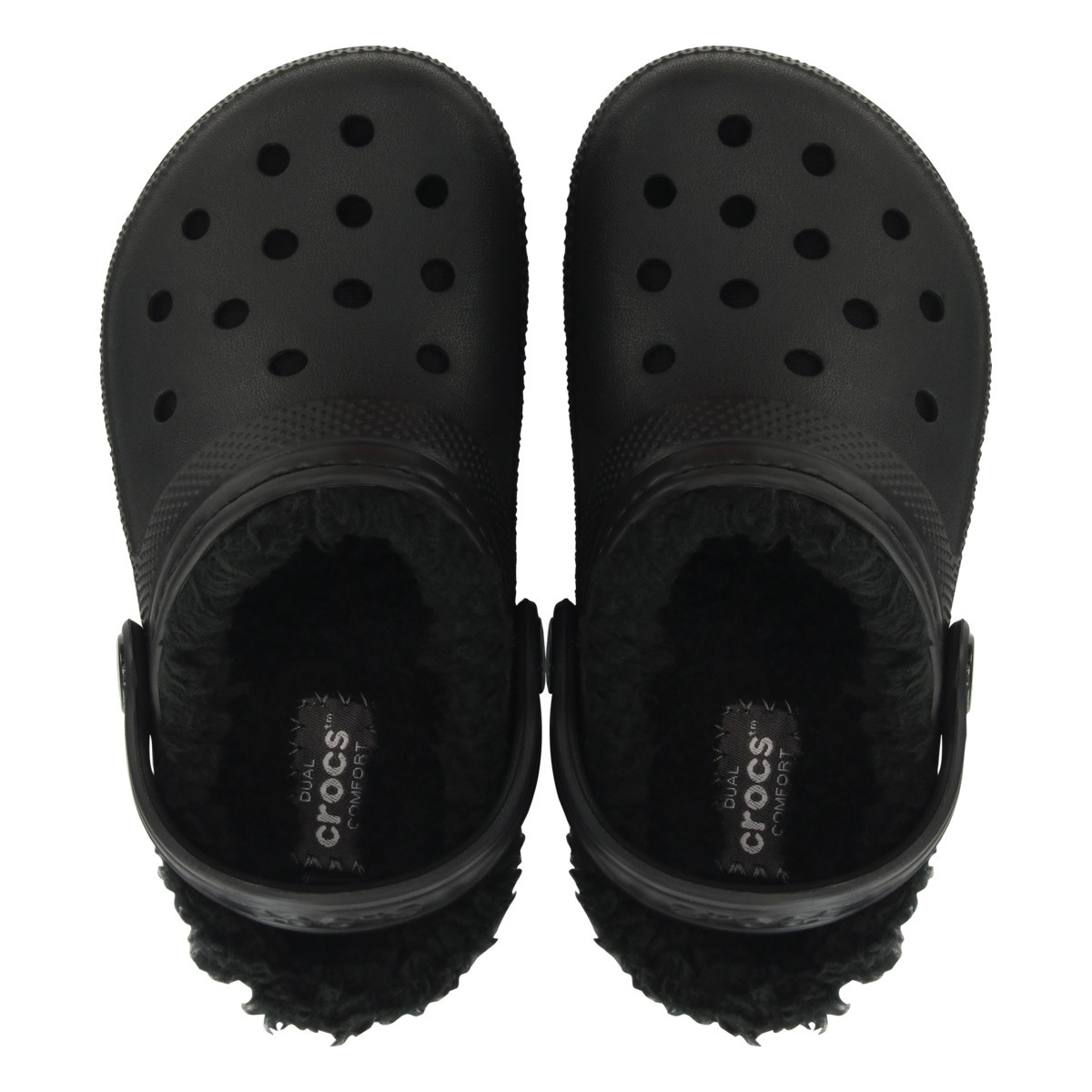 Saboti Crocs New Classic Lined Clog Kids Negru - Black/Black - 4 | YEO
