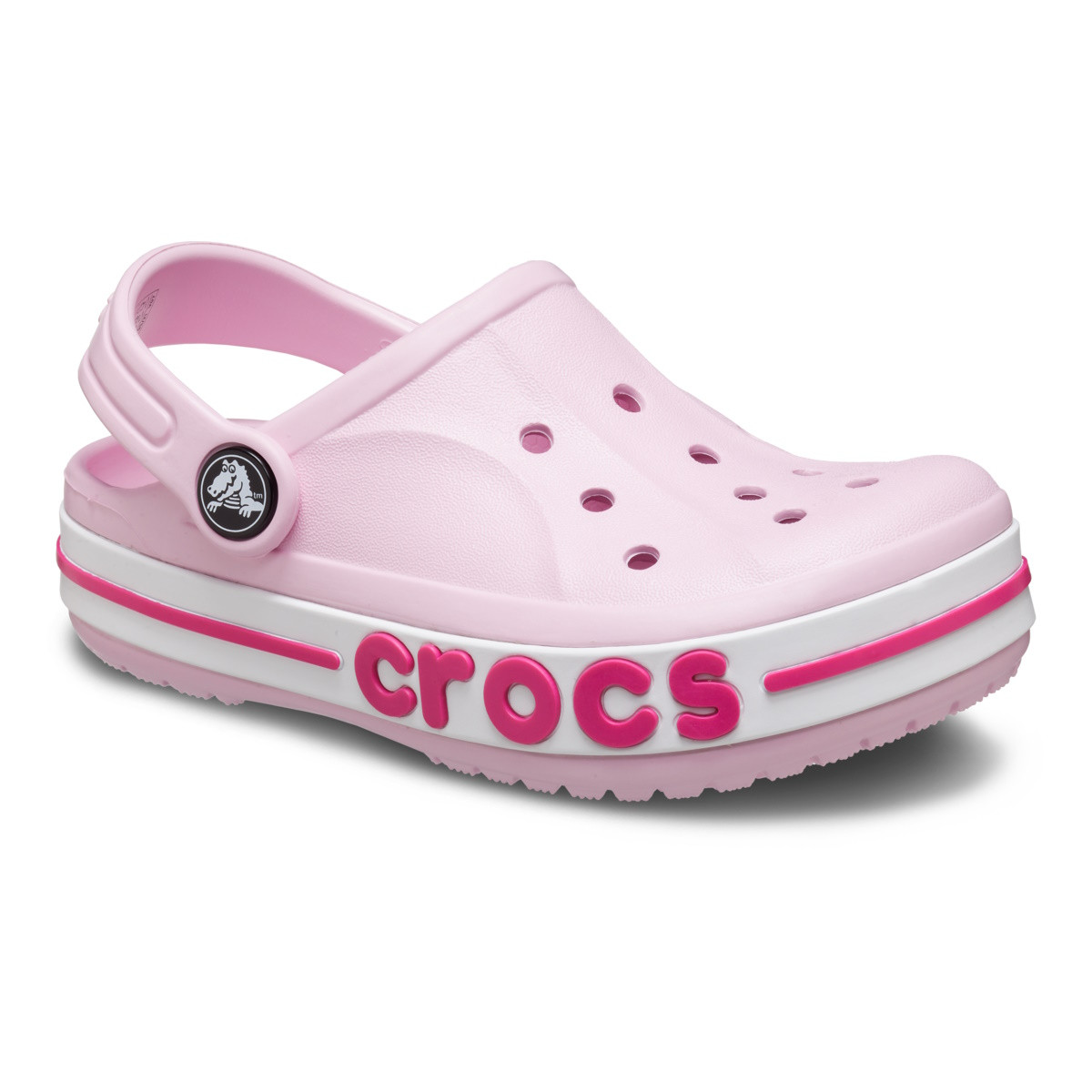 Saboti Crocs Bayaband Clog Kids Roz - Ballerina Pink/Candy Pink - 1 | YEO