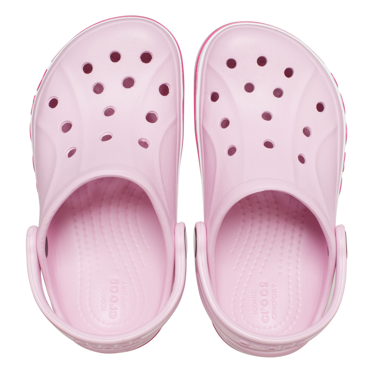 Saboti Crocs Toddler Bayaband Clog Roz - Ballerina Pink/Candy Pink - 4 | YEO