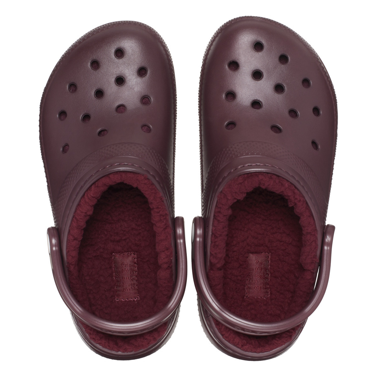 Saboti Crocs Classic Lined Clog Bordo - Dark Cherry - 4 | YEO
