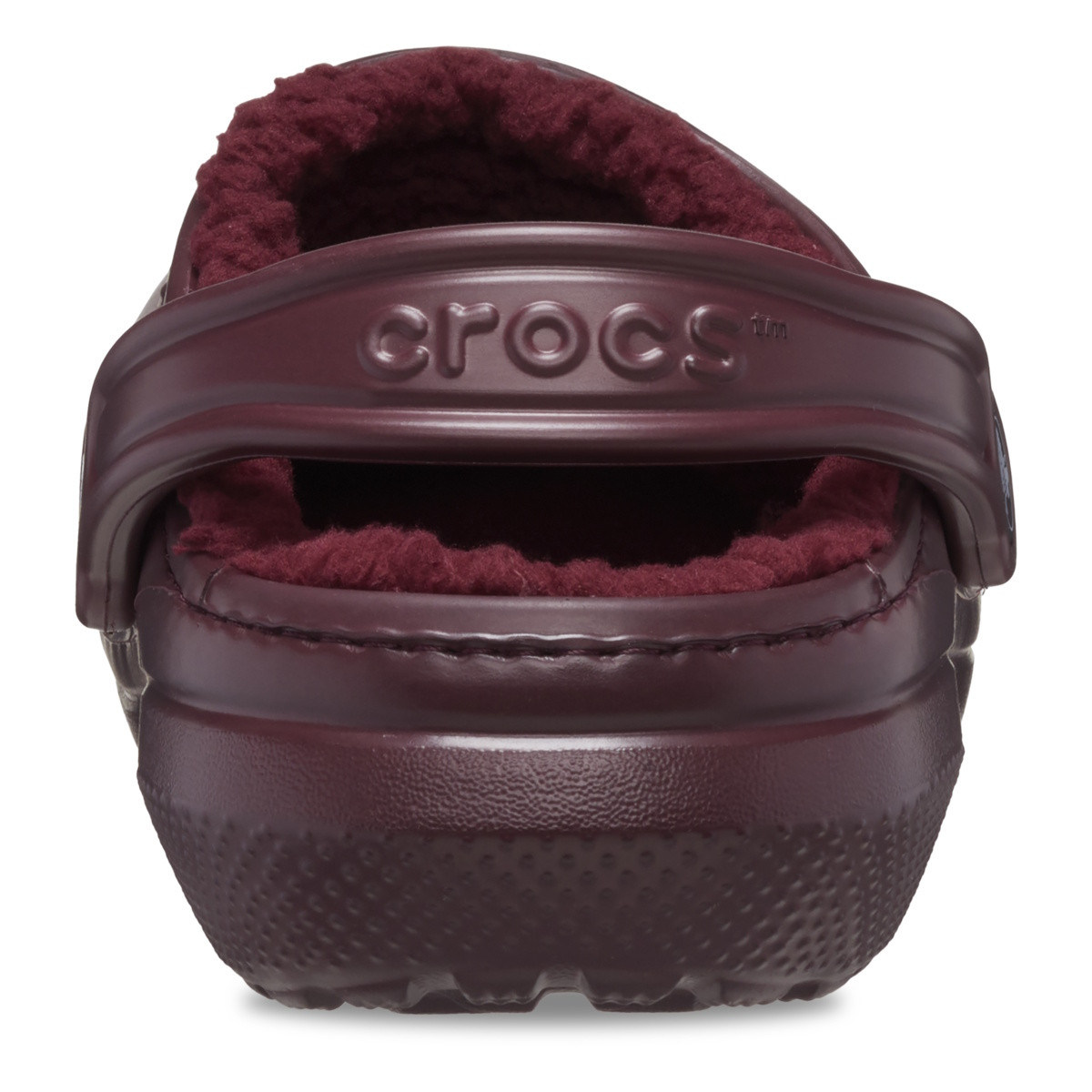 Saboti Crocs Classic Lined Clog Bordo - Dark Cherry - 5 | YEO