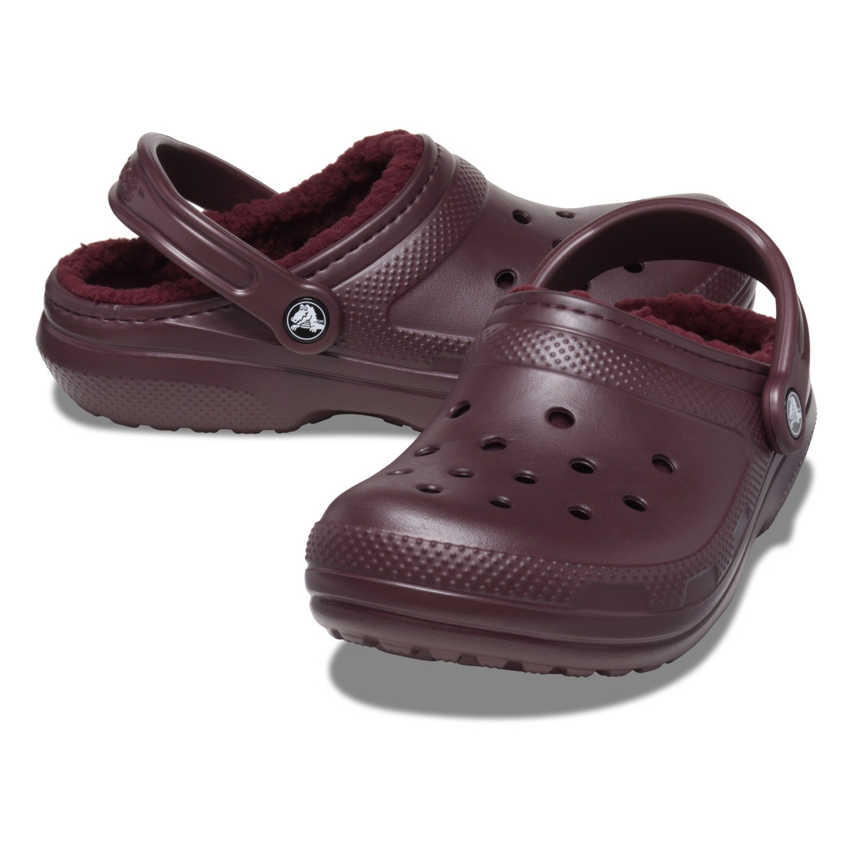 Saboti Crocs Classic Lined Clog Bordo - Dark Cherry - 3 | YEO