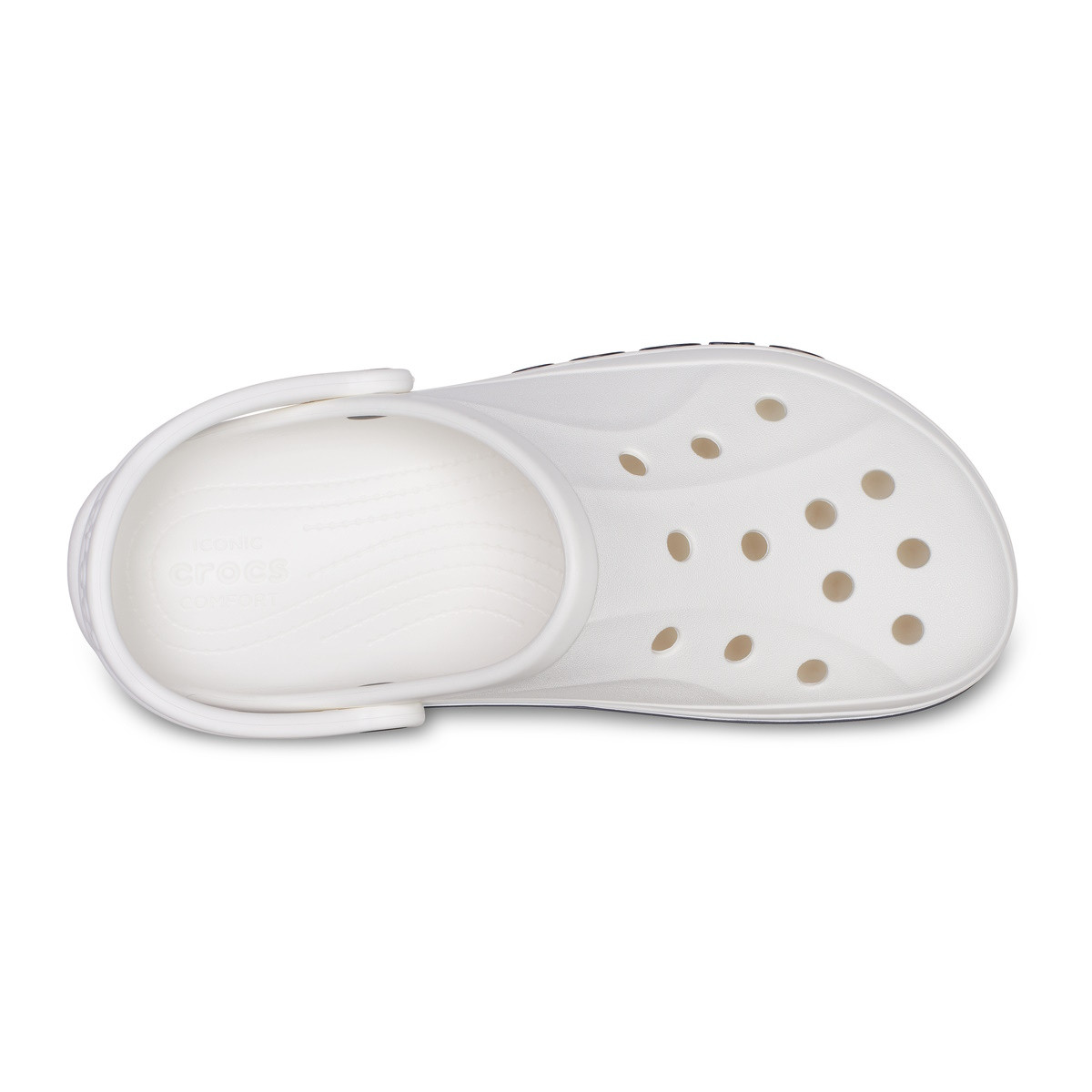 Saboti Crocs Bayaband Clog Alb - White/Navy - 5 | YEO