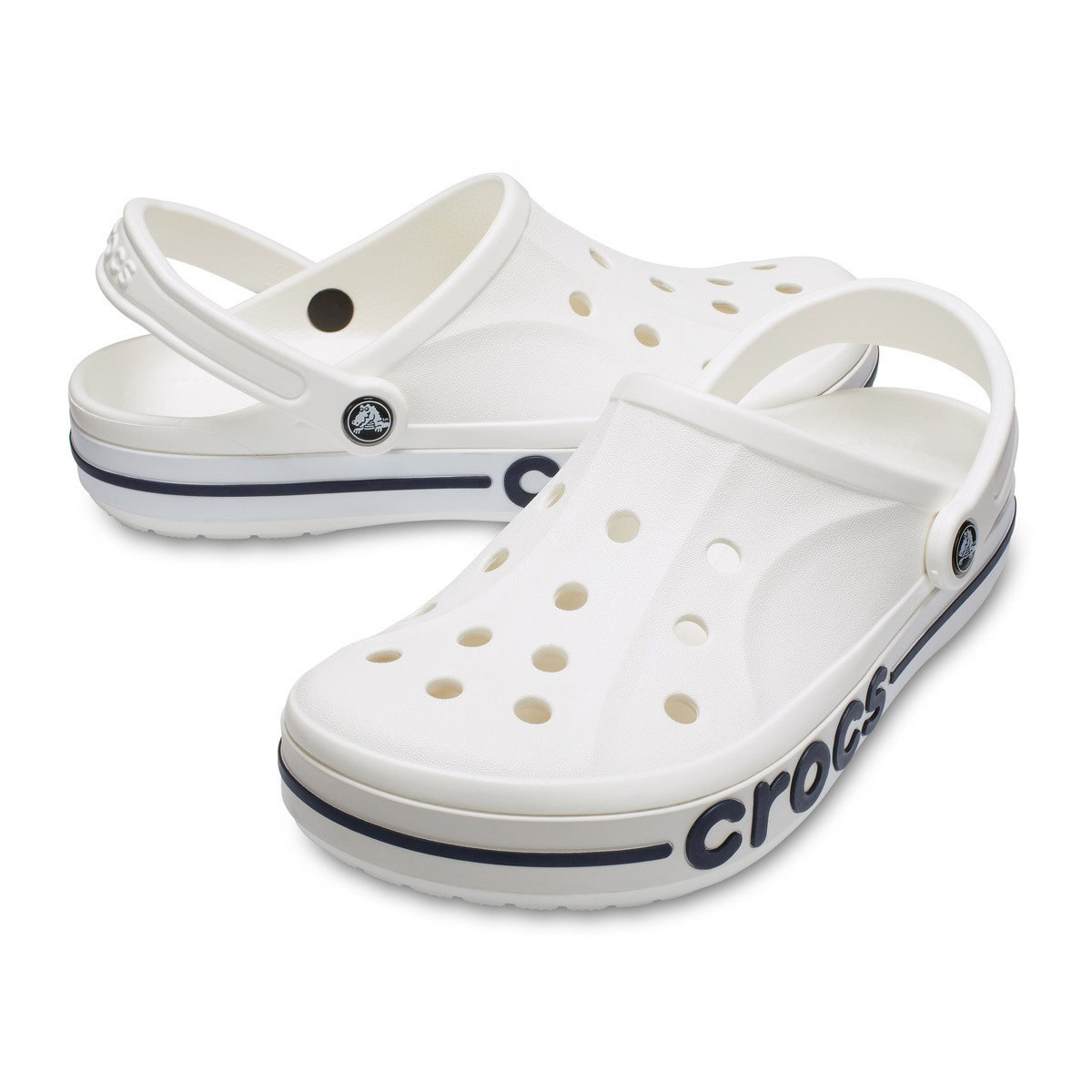 Saboti Crocs Bayaband Clog Alb - White/Navy - 2 | YEO