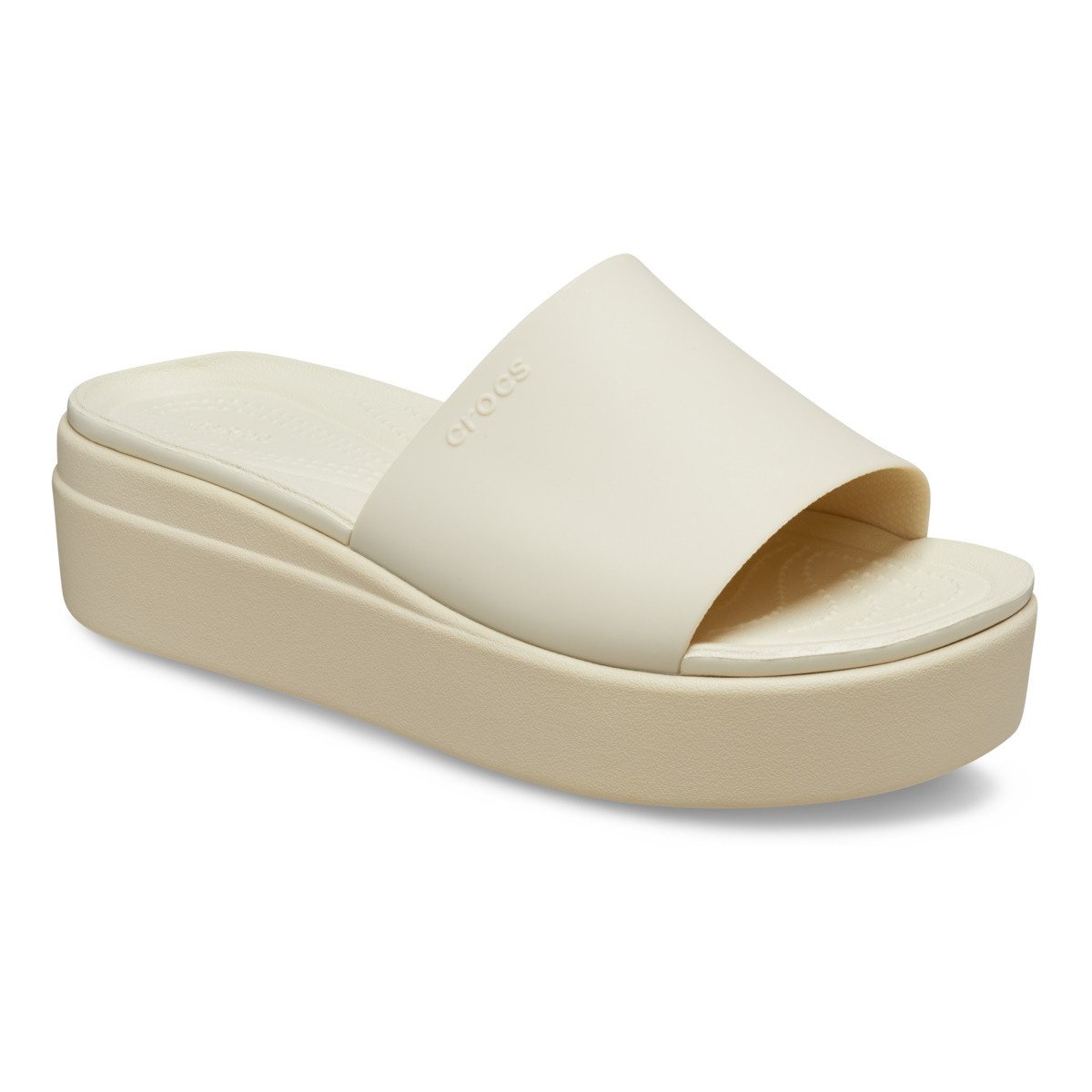 Papuci Crocs Brooklyn Slide Bej - Bone - 1 | YEO