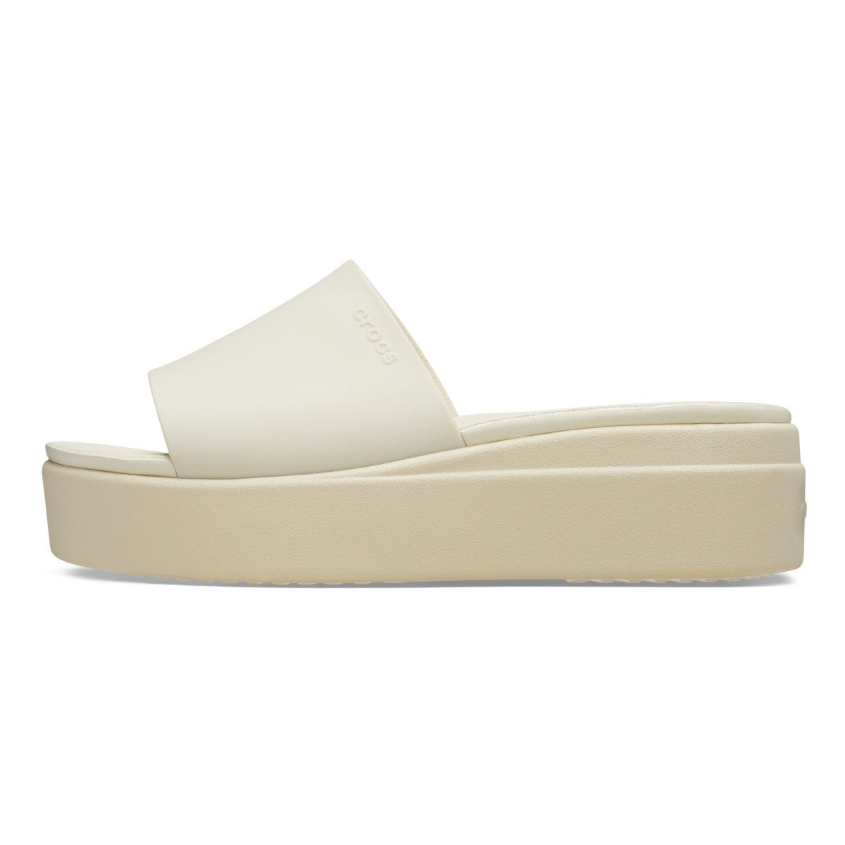 Papuci Crocs Brooklyn Slide Bej - Bone - 2 | YEO
