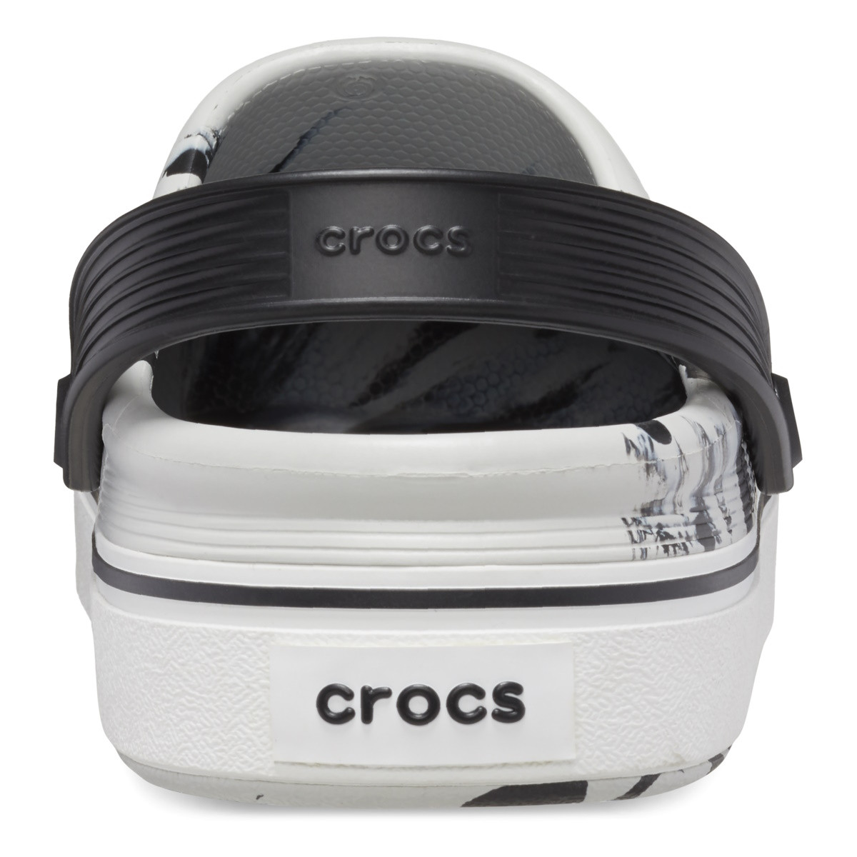 Saboti Crocs Off Court Marbled Clog Negru - Black/White - 5 | YEO