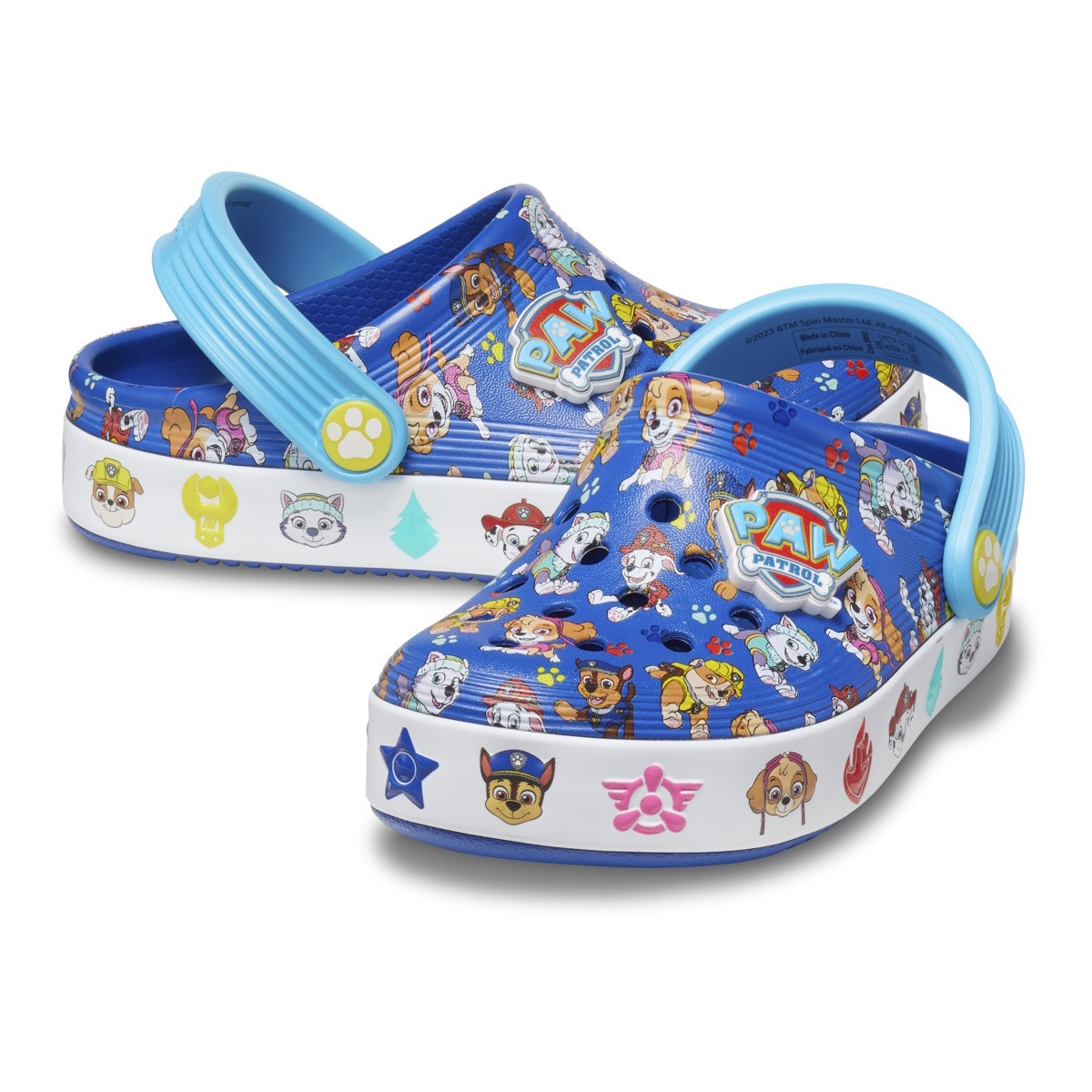 Saboti Crocs Toddler Paw Patrol Off Court Clog Albastru - Blue - 3 | YEO