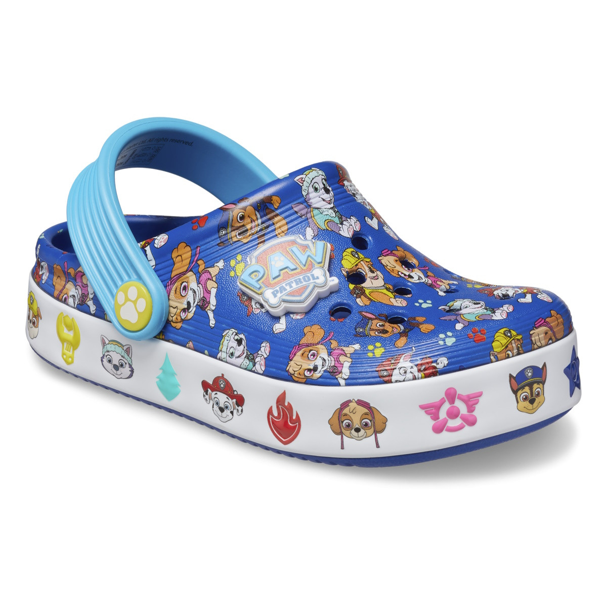 Saboti Crocs Toddler Paw Patrol Off Court Clog Albastru - Blue - 1 | YEO