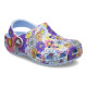 Saboti Crocs Classic Retro Floral Clog Kids Culoare Albastru - Blue Calcite/Multi