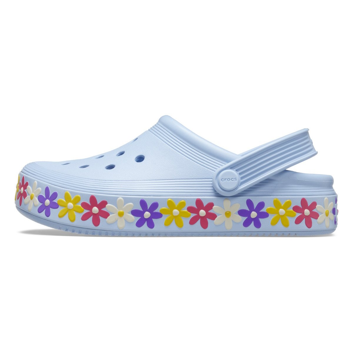 Saboti Crocs Off Court Daisy Clog Kids Albastru - Blue Calcite - 2 | YEO
