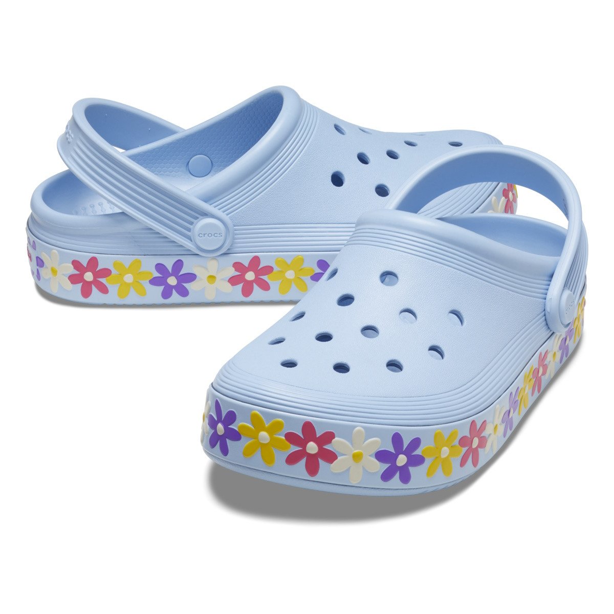 Saboti Crocs Toddler Off Court Daisy Clog Albastru - Blue Calcite - 3 | YEO
