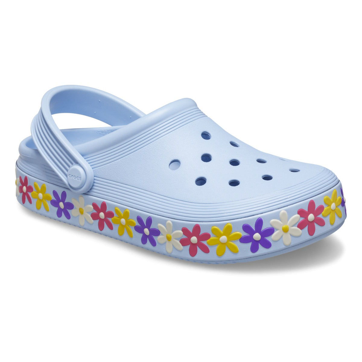 Saboti Crocs Toddler Off Court Daisy Clog Albastru - Blue Calcite - 1 | YEO