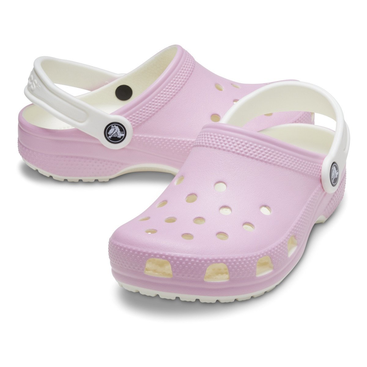 Saboti Crocs Classic Glow in the Dark Clog Kids Roz - Flamingo - 2 | YEO
