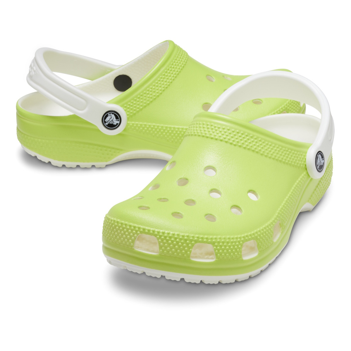 Saboti Crocs Classic Toddler Glow in the Dark Clog Verde - Limeade - 3 | YEO