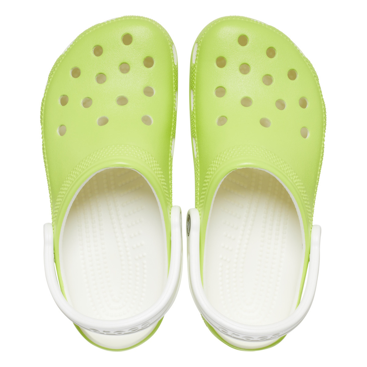 Saboti Crocs Classic Toddler Glow in the Dark Clog Verde - Limeade - 4 | YEO