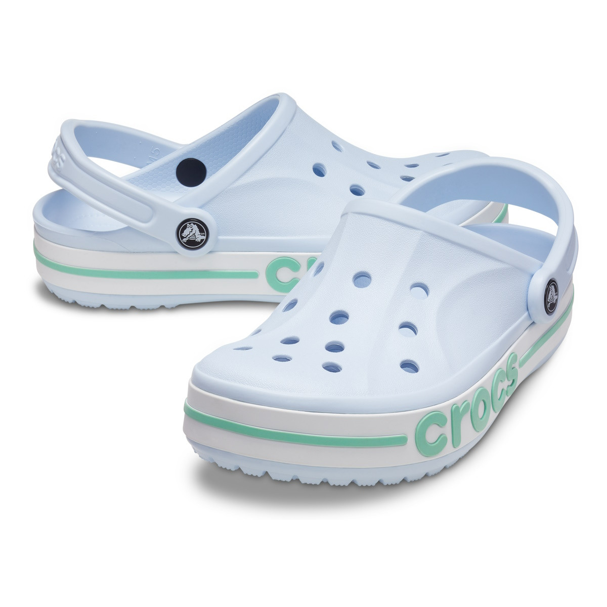 Saboti Crocs Bayaband Clog Albastru - Mineral Blue/Pistachio - 2 | YEO