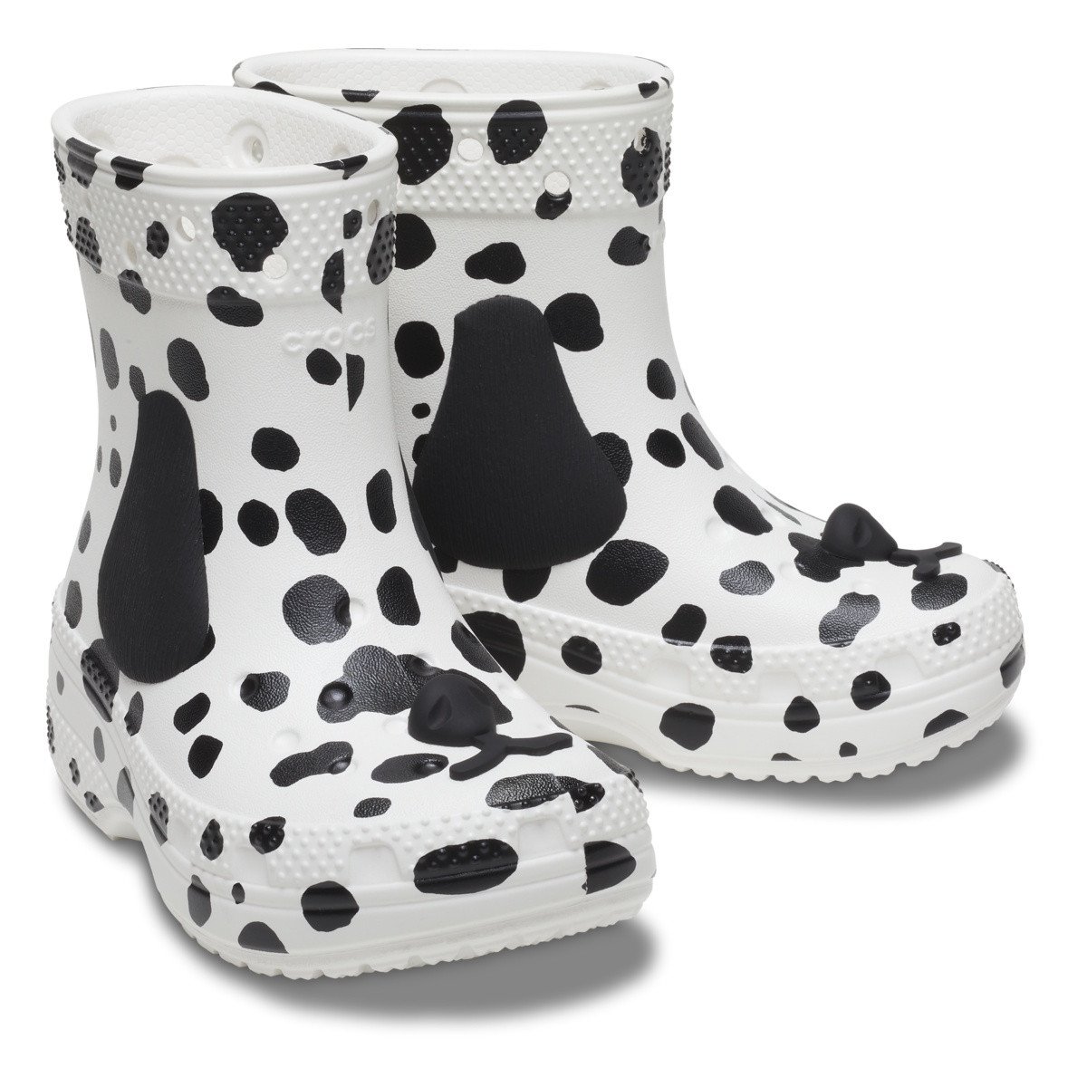 Cizme Crocs Toddler I AM Dalmatian Boot Alb - White/Black - 3 | YEO
