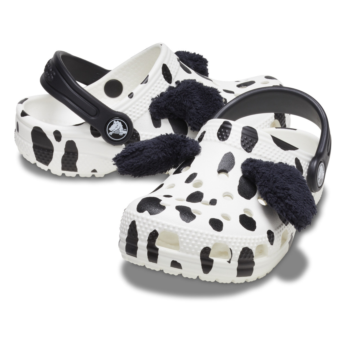 Saboti Crocs Classic Toddler I AM Dalmatian Clog Alb - White/Black - 3 | YEO