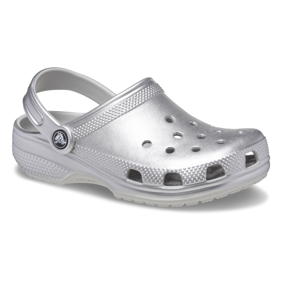 Saboti Crocs Classic Metallic Clog Kids Gri - Metallic Silver - 1 | YEO