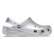 Saboti Crocs Classic Metallic Clog Kids Culoare Gri - Metallic Silver