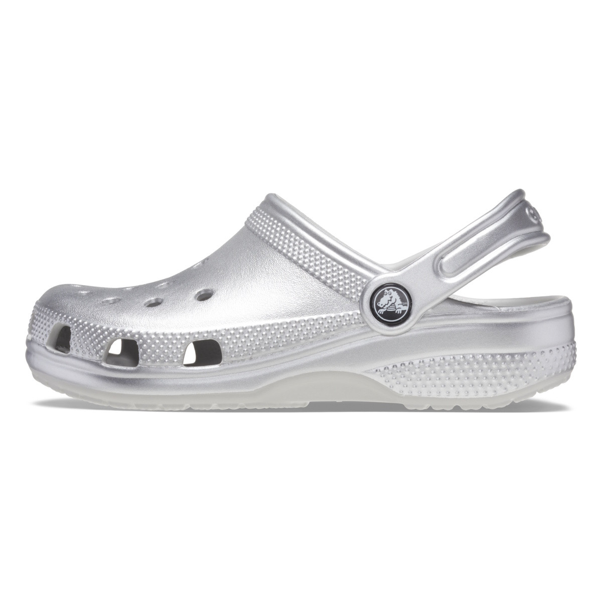 Saboti Crocs Classic Toddler Metallic Clog Gri - Metallic Silver - 2 | YEO