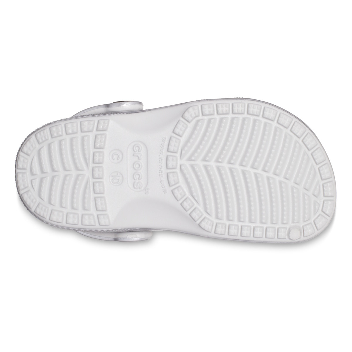 Saboti Crocs Classic Toddler Metallic Clog Gri - Metallic Silver