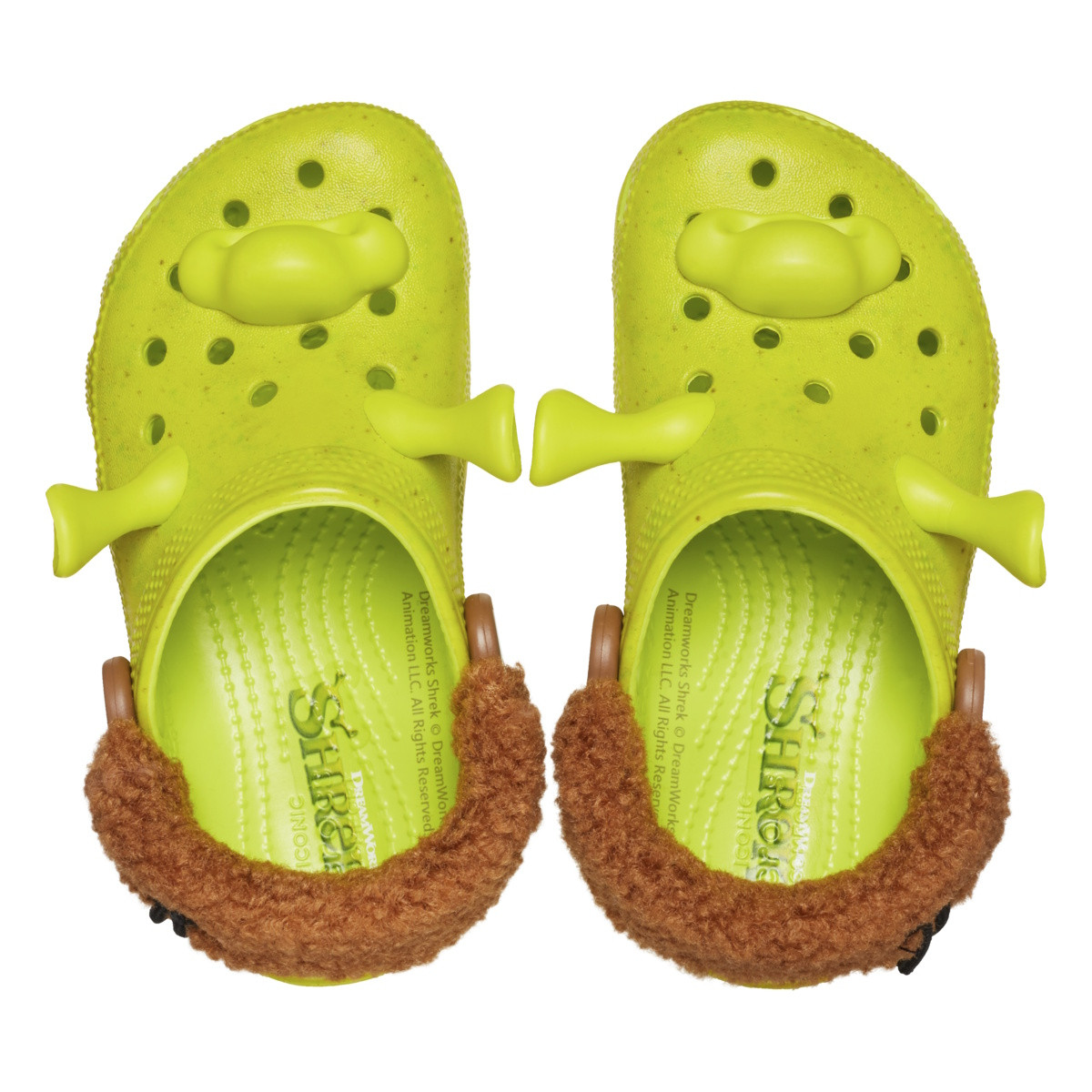Saboti Crocs Classic Toddler Dreamworks Shrek Clog Verde - Lime/Punch - 4 | YEO