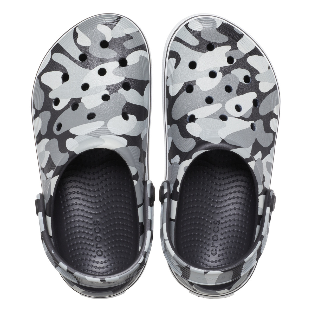 Saboti Crocs Off Court Camo Redux Clog Kids Negru - Black/White - 4 | YEO