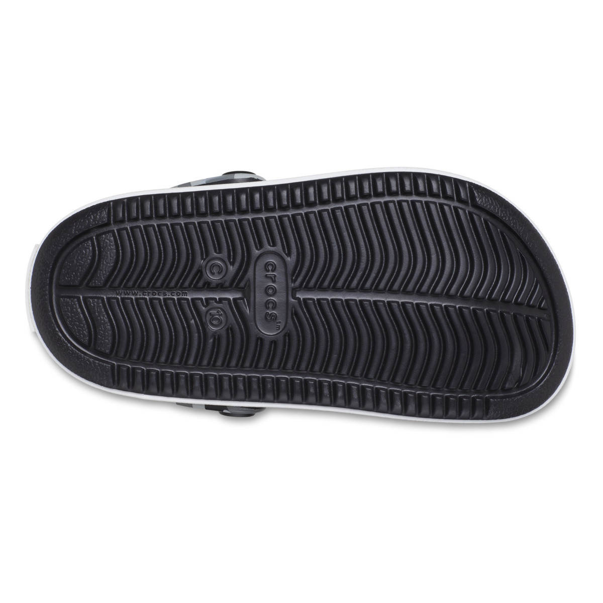 Saboti Crocs Toddler Off Court Camo Redux Clog Negru - Black/White