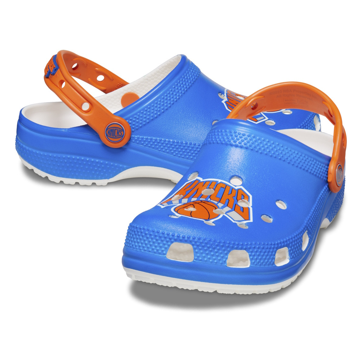 Saboti Crocs Classic NBA New York Knicks Clog Alb - White