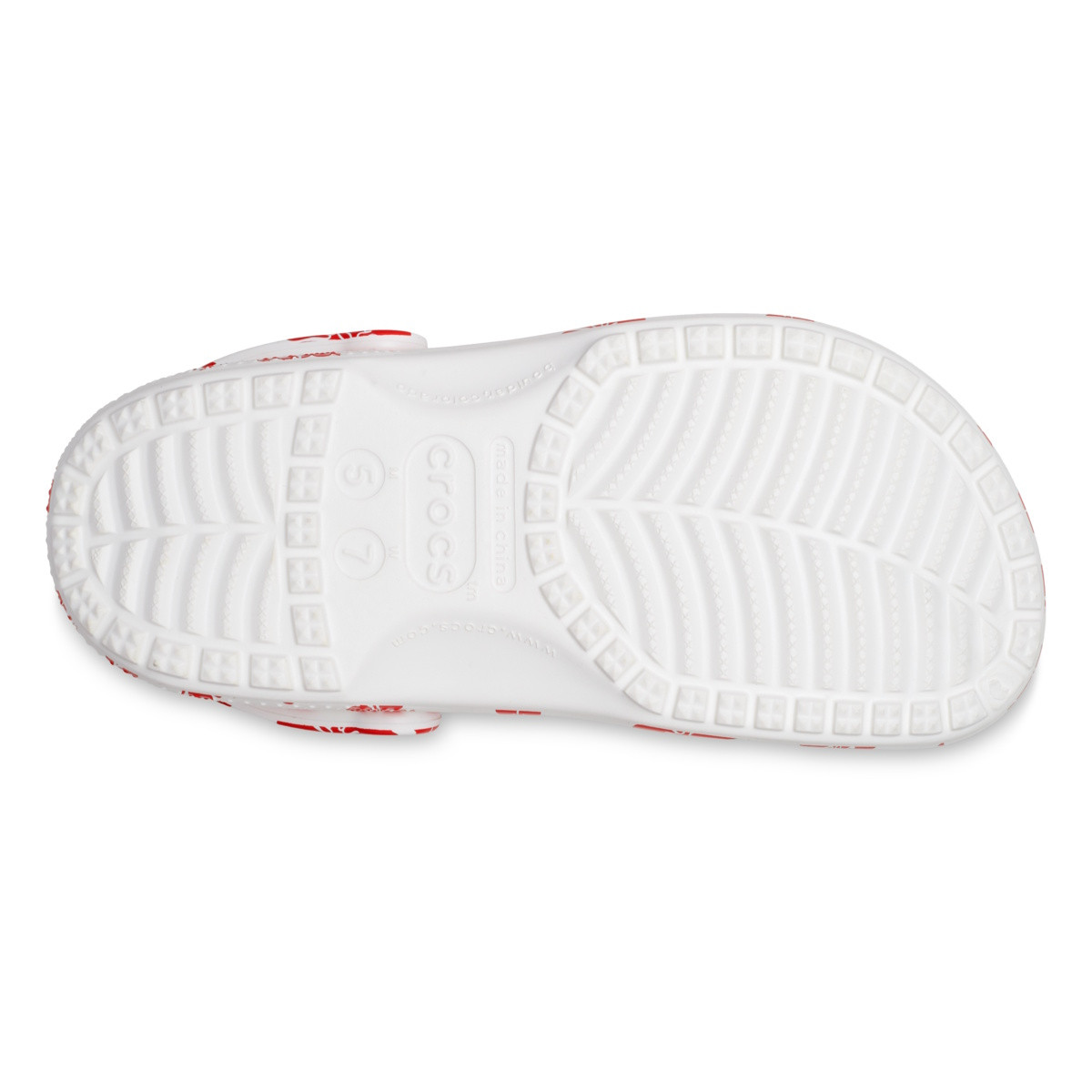 Saboti Crocs Classic Retro Resort Clog Roșu - Flame/White