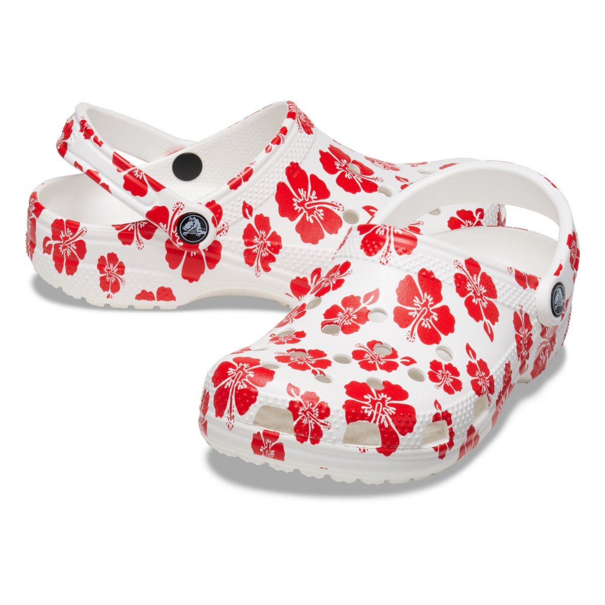 Saboti Crocs Classic Retro Resort Clog Roșu - Flame/White - 3 | YEO