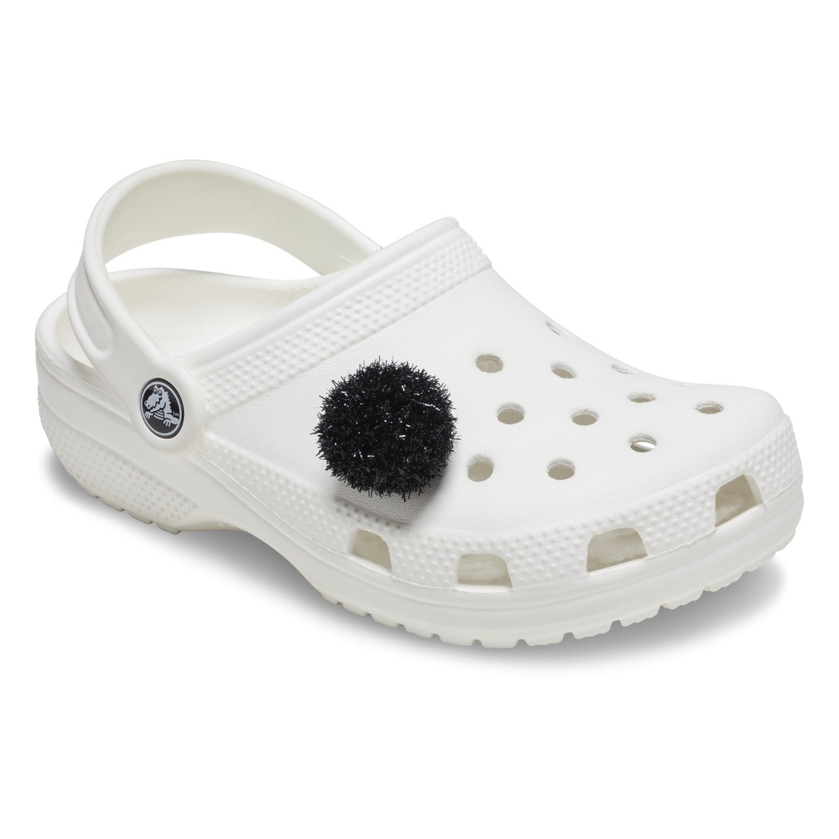 Jibbitz Crocs Black Metallic Puff Ball - 1 | YEO