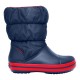 Cizme Crocs Winter Puff Boot Kids Culoare Bleumarin - Navy/Red