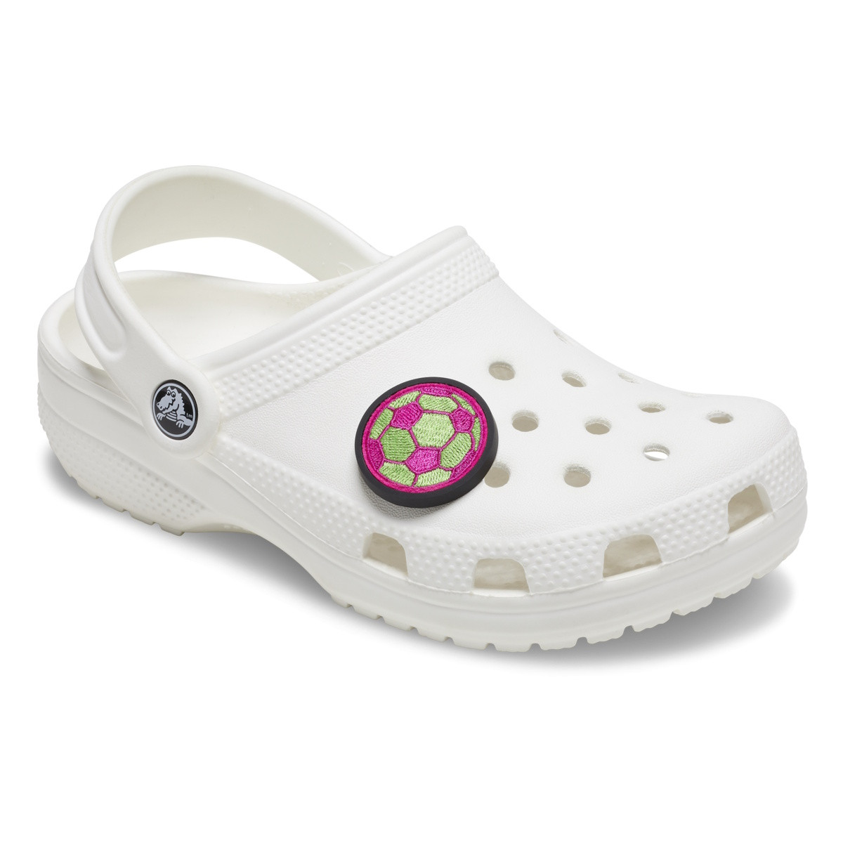 Jibbitz Crocs Neon Soccer Ball Varsity Patch - 1 | YEO