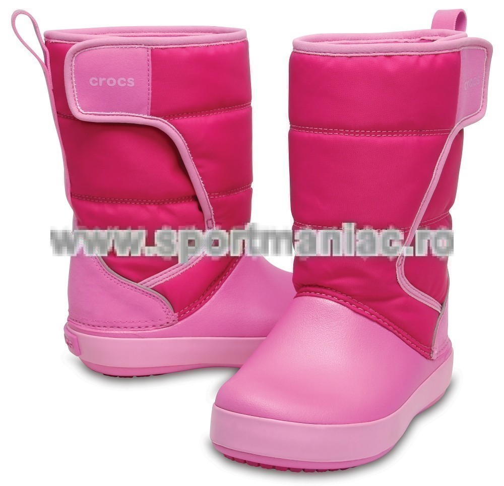 Cizme Crocs Lodgepoint Snow Boot Roz - Candy Pink - 1 | YEO