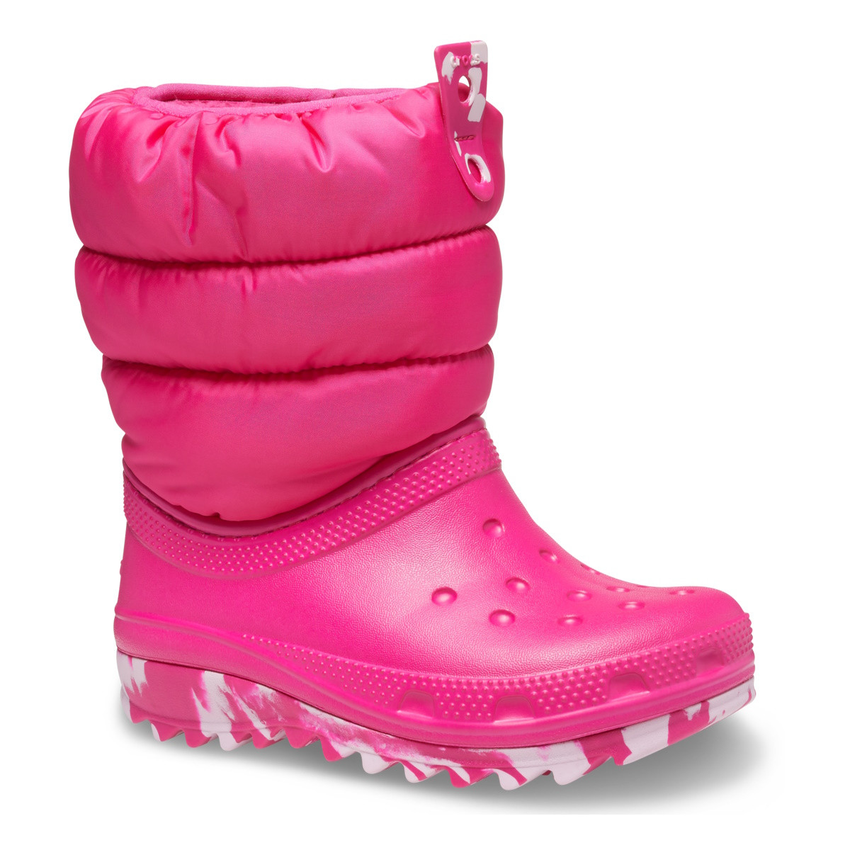 Cizme Crocs Classic Neo Puff Boot Kids Roz - Candy Pink - 1 | YEO