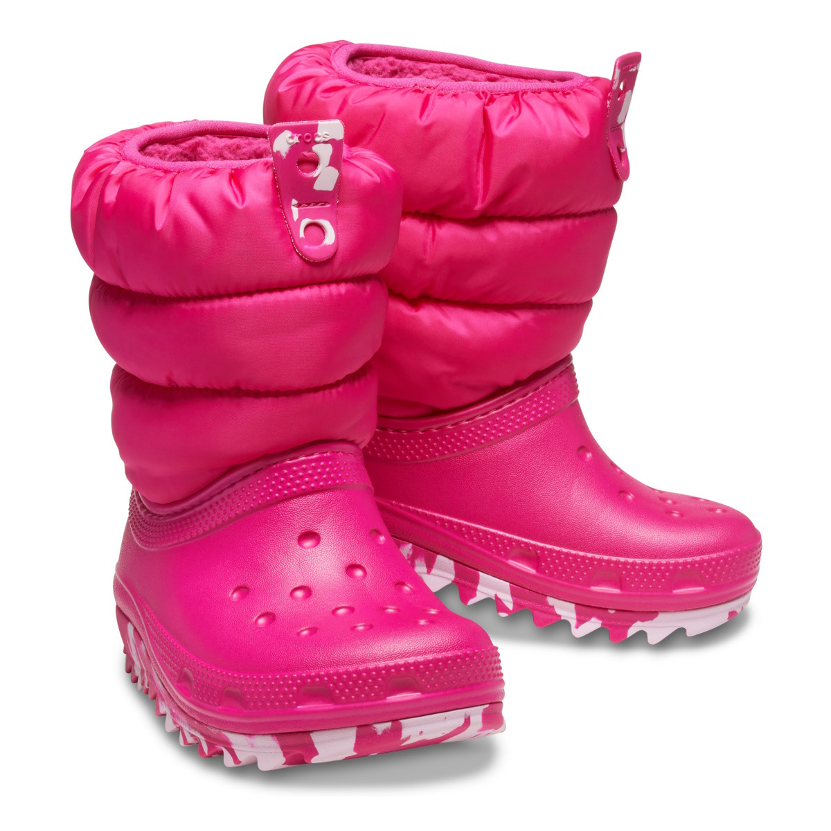 Cizme Crocs Classic Neo Puff Boot Kids Roz - Candy Pink - 4 | YEO