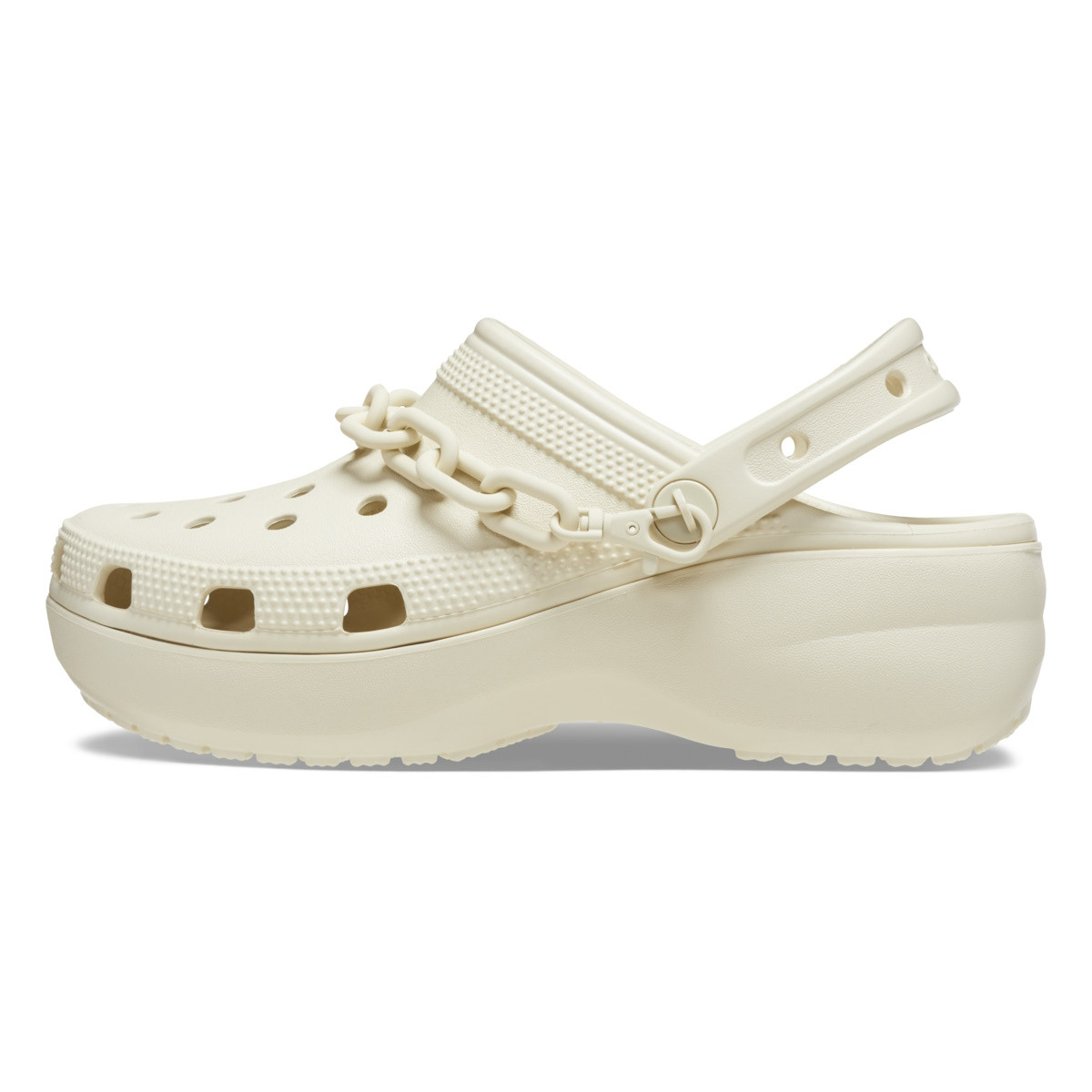 Saboți Crocs Classic Platform Chain Clog Bej - Bone - 1 | YEO