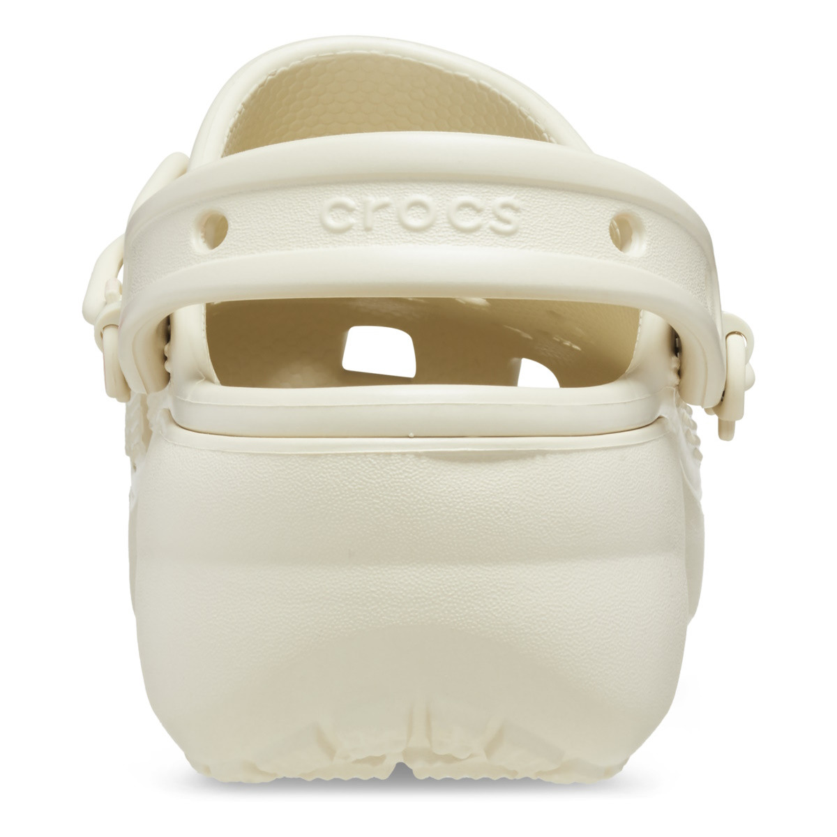 Saboți Crocs Classic Platform Chain Clog Bej - Bone - 5 | YEO