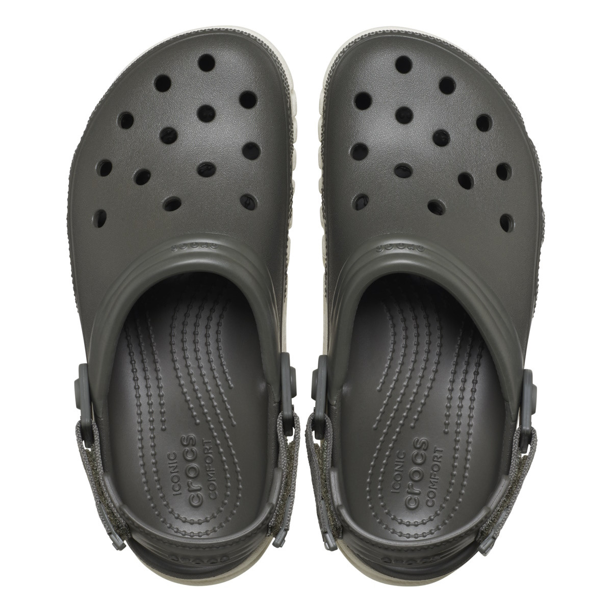 Saboti Crocs Duet Max II Clog Verde - Dusty Olive/Stucco - 4 | YEO