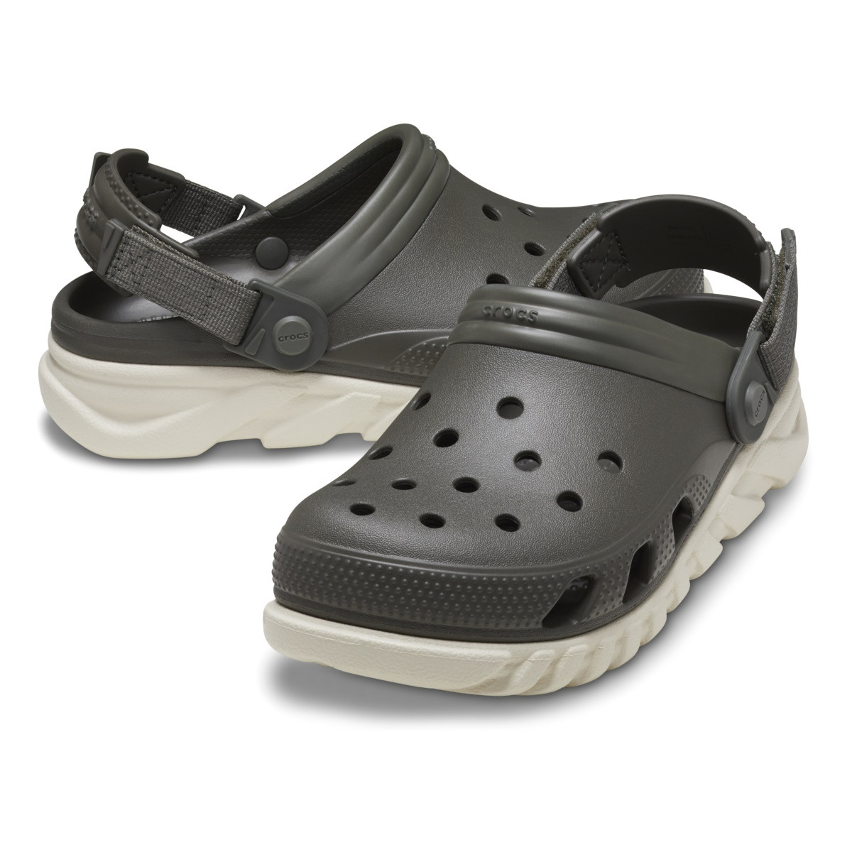 Saboti Crocs Duet Max II Clog Verde - Dusty Olive/Stucco - 3 | YEO