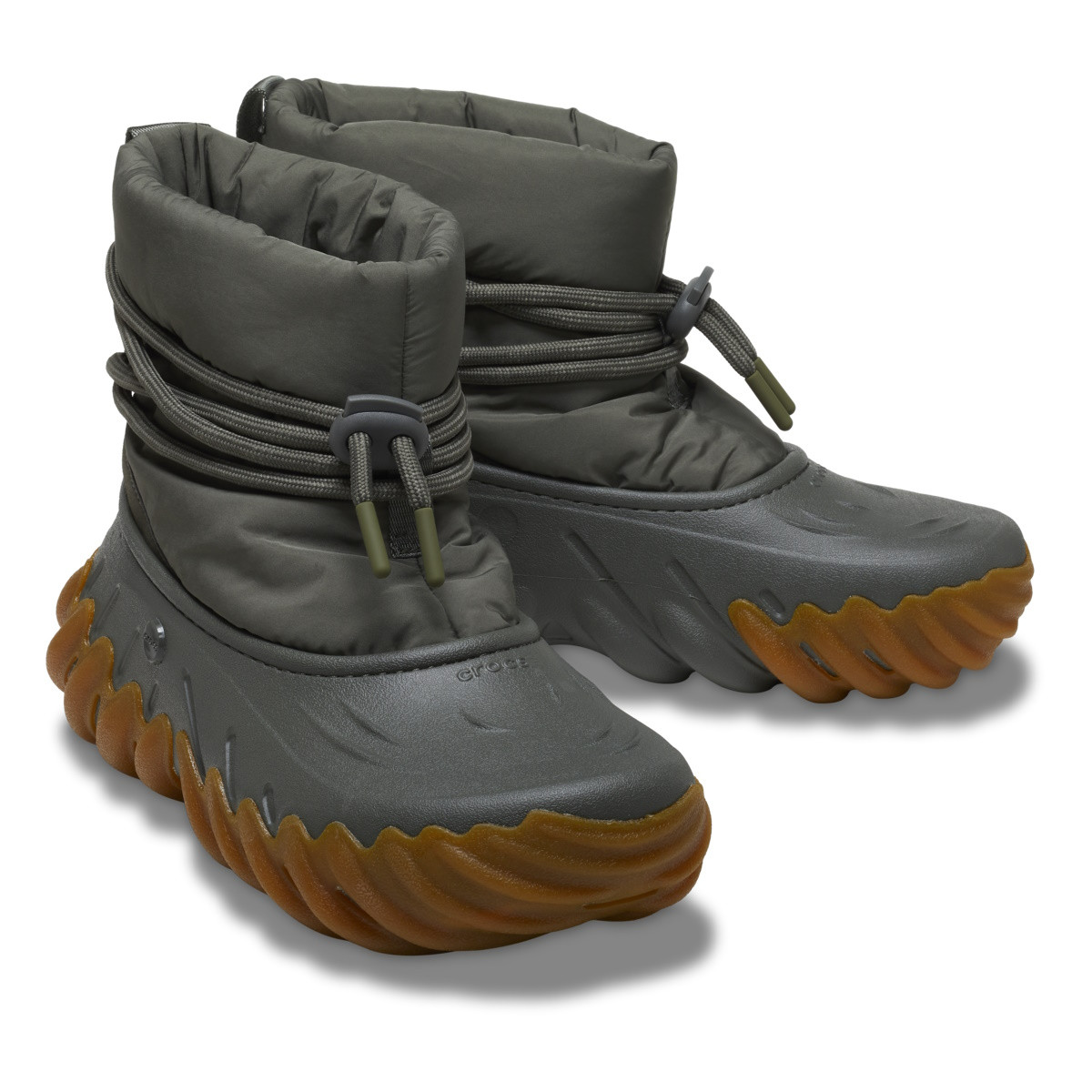 Cizme Crocs Echo Boot Verde - Dusty Olive - 3 | YEO