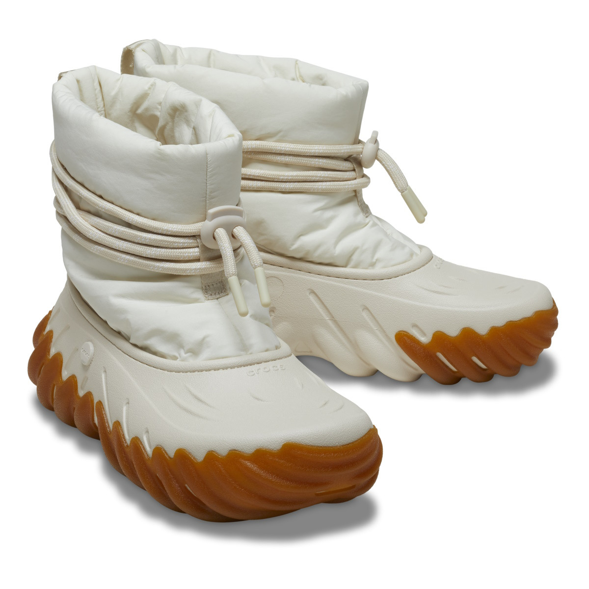Cizme Crocs Echo Boot Bej - Stucco - 3 | YEO