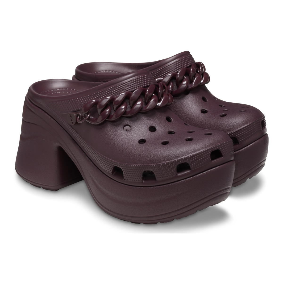 Saboți Crocs Classic Siren Chain Clog Bordo - Dark Cherry - 3 | YEO
