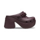 Saboți Crocs Classic Siren Chain Clog Culoare Bordo - Dark Cherry