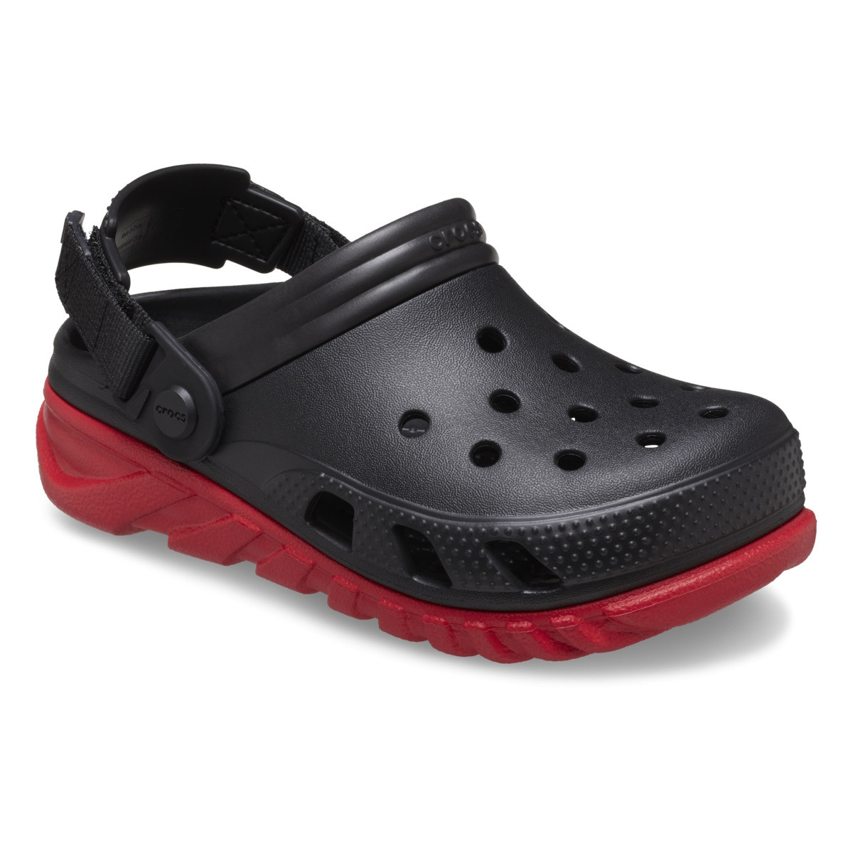 Saboti Crocs Duet Max II Clog Kids Negru - Black /Varsity Red - 1 | YEO