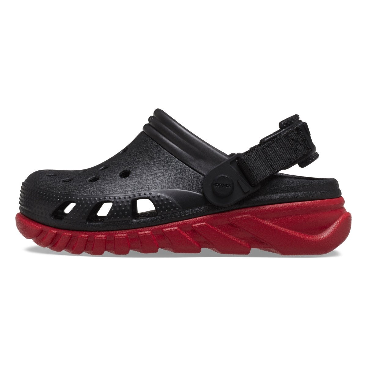 Saboti Crocs Duet Max II Clog Kids Negru - Black /Varsity Red - 2 | YEO