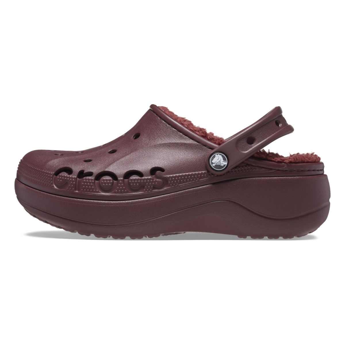 Saboti Crocs Baya Platform Lined Clog Bordo - Burgundy - 1 | YEO